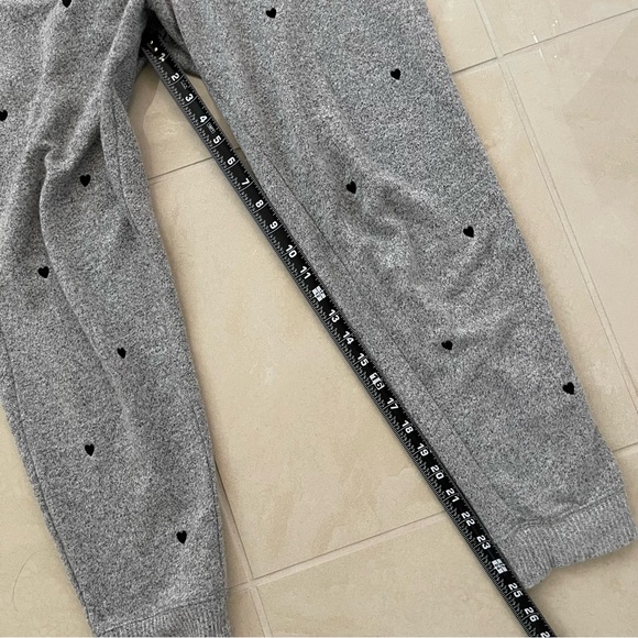 Rails Oakland Sweatpant Melange Grey Black Hearts Jogger Large - Picture 7 of 12